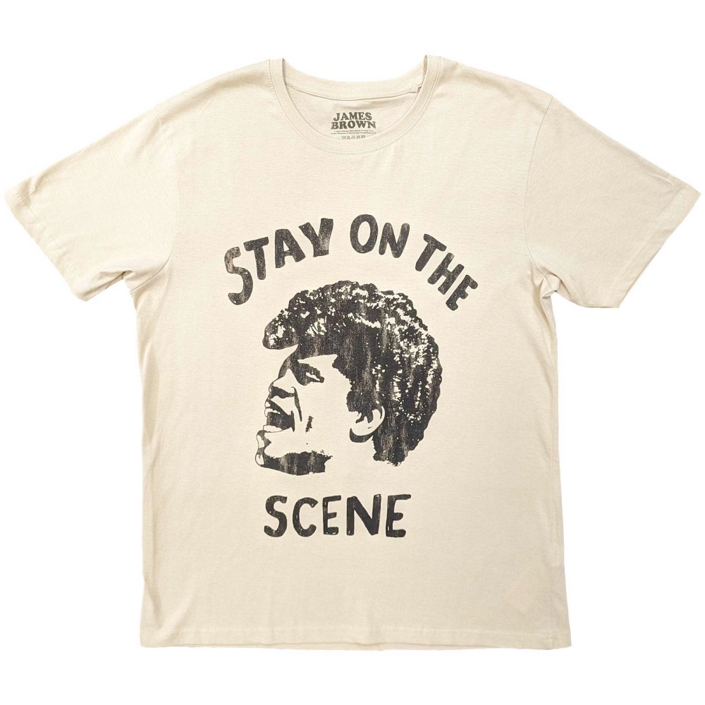 James Brown - Stay On The Scene Heren Tshirt - Wit